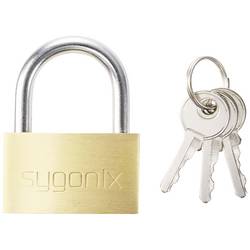 Sygonix SY-5045284 visací zámek na klíč, 39.8 mm, mosaz