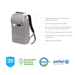 Dicota batoh na notebooky Eco MOTION Max. velikost: 39,6 cm (15,6) světle šedá