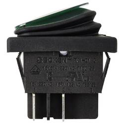 TRU COMPONENTS TC-13599532 kolébkový spínač 250 V/AC 16 A 2x vyp/zap IP65 (čelní strana) s aretací 1 ks