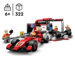60443 LEGO® CITY F1® stojan na reproduktor s Boxencrew a Ferrari Flitzer