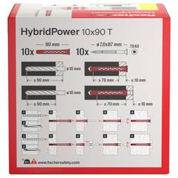 Fischer 577391 HybridPower sada hmoždinek 90 mm 10 ks