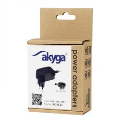 Akyga AK-TB-21 zásuvkový napájecí adaptér, stálé napětí, 5 V, 2 A, 10 W