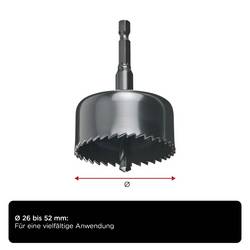 kwb 497900 sada děrovacích pil 4dílná 26 mm, 35 mm, 40 mm, 52 mm 1 ks