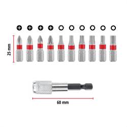 Einhell Bit Taschenbox 11tlg 118663 sada bitů, PH, PZ, inbus, TX