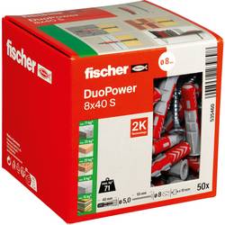 Fischer 535460 DUOPOWER 8x40 S LD 2komponentní hmoždinka 40 mm 8 mm 50 ks