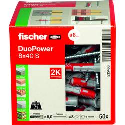 Fischer 535460 DUOPOWER 8x40 S LD 2komponentní hmoždinka 40 mm 8 mm 50 ks