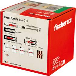 Fischer 535460 DUOPOWER 8x40 S LD 2komponentní hmoždinka 40 mm 8 mm 50 ks