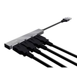 Trust 23786 USB Hub 4 porty USB-A USB 2.0 480 MBit/s s hliníkovým krytem USB-Hubs, Schnittstellen-Verteiler