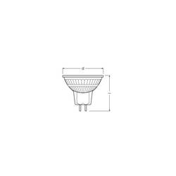 OSRAM HOMELIGHTING 4099854456916 LED reflektor Energetická třída (EEK2021) E (A - G) GU5.3 žárovka 6.1 W studená bílá (Ø x v) 50.00 mm x 50.00 mm stmívatelná 1