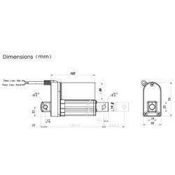 TRU COMPONENTS lineární servomotor TC24-25-1000 TC-13492760 délka 25 mm Posuvná síla 1000 N 24 V/DC 1 ks