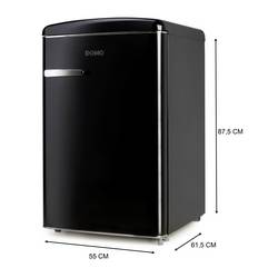 DOMO DO91702R chladnička Energetická třída (EEK2021): D (A - G) 108 l stojící spotřebič černá