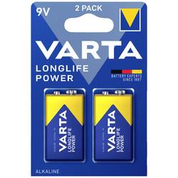 Varta LONGLIFE Power 9V Bli 2 baterie 9 V alkalicko-manganová 580 mAh 9 V 2 ks
