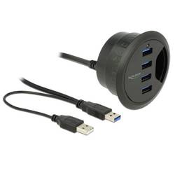 Delock 62868 USB Hub 4 porty USB-A USB 3.1 Gen1 5 GBit/s černá 62868