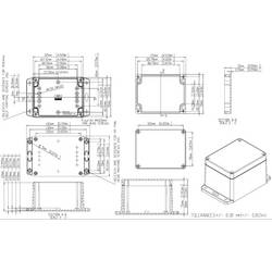 Gainta G221CMF univerzální pouzdro 115 x 90 x 80 polykarbonát světle šedá, čirá 1 ks