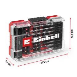 Einhell 108759 39dílná sada bitů a vrtáků kov, kámen, beton, dřevo, zdivo 4 mm, 5 mm, 6 mm, 8 mm