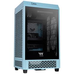 Thermaltake The Tower 200 mini tower PC skříň tyrkysová 2 předinstalované ventilátory, boční okno, prachový filtr