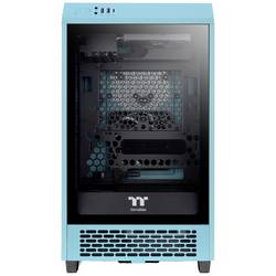 Thermaltake The Tower 200 mini tower PC skříň tyrkysová 2 předinstalované ventilátory, boční okno, prachový filtr
