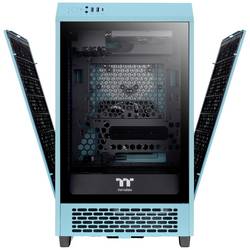 Thermaltake The Tower 200 mini tower PC skříň tyrkysová 2 předinstalované ventilátory, boční okno, prachový filtr