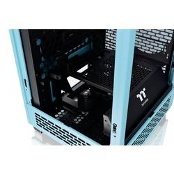 Thermaltake The Tower 200 mini tower PC skříň tyrkysová 2 předinstalované ventilátory, boční okno, prachový filtr