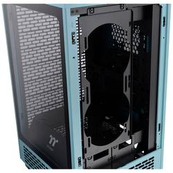 Thermaltake The Tower 200 mini tower PC skříň tyrkysová 2 předinstalované ventilátory, boční okno, prachový filtr