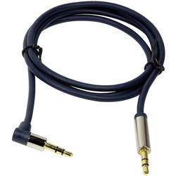LogiLink CA11300 jack audio kabel 3.00 m tmavě modrá (matná) 90° zatočeno nahoru