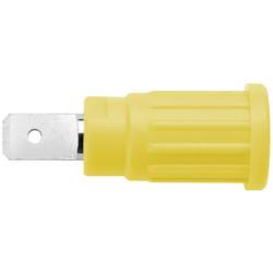 Schützinger bezpečnostní lisovaná zásuvka 4 mm zelenožlutá 1 ks