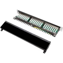 LogiLink NP0055 24 portů patch panel 483 mm (19) CAT 6 1 U vícebarevná