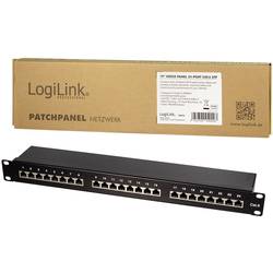 LogiLink NP0055 24 portů patch panel 483 mm (19) CAT 6 1 U vícebarevná