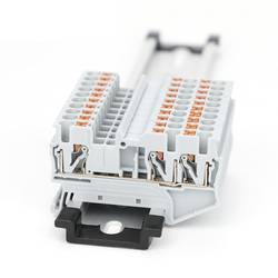 TRU COMPONENTS TC-JPT6-TW Grey průchodková svorka 8.2 mm rychlé připojení 0.5 mm² 6 mm² šedá 1 ks