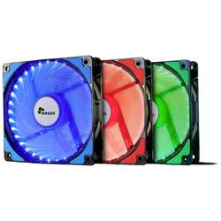 Inter-Tech L12025 PC větrák s krytem červená (š x v x h) 120 x 120 x 25 mm
