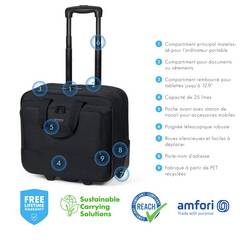 Dicota kufřík na kolečkách pro notebooky Laptop Roller Top Traveller Eco BASE Max. velikost: 40,6 cm (16) černá