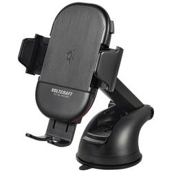 VOLTCRAFT VC-Qi-WCM15 upevnění na ventilační mřížku držák mobilního telefonu do auta s funkcí indukčního nabíjení 55 - 89 mm 4 - 6.7 palec