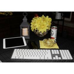 Matias FK416DCS-DE Wireless USB-C® Keyboard for Mac bezdrátový klávesnice německá, QWERTZ, Macintosh stříbrná