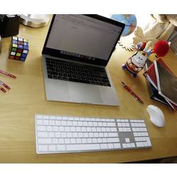 Matias FK416DCS-DE Wireless USB-C® Keyboard for Mac bezdrátový klávesnice německá, QWERTZ, Macintosh stříbrná