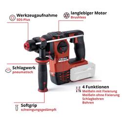Einhell Professional HEROCCO 18/20 SDS plus-aku vrtací kladivo 18 V Li-Ion bez akumulátoru, bez nabíječky, kufřík
