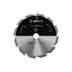 Bosch Accessories 2608837675 2608837675 tvrdokovový pilový kotouč 160 x 20 mm Počet zubů (na palec): 12 1 ks