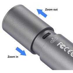 HOTO ruční svítilna, nastavitelná, nastavitelná velikost bodu, akumulátory Li-Ion, 1000 lm, 24 h, 160 g