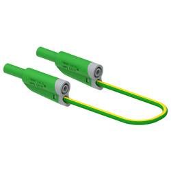Electro PJP 2711-IEC-CD1-50V měřicí kabel zásuvkový konektor 4 mm, banánková zástrčka 50 cm zelená 1 ks