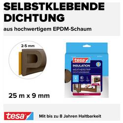 tesa P-Profil 05391-00101-02 těsnicí páska tesaMOLL® hnědá (d x š) 25 m x 9 mm 25 m