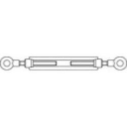 TOOLCRAFT 136616 napínák osa-osa M20 ocel galvanizováno zinkem DIN 1480 1 ks