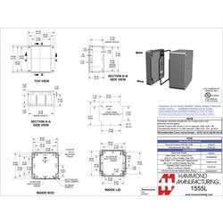 Hammond Electronics 1555 ABS 1555LGY univerzální pouzdro ABS šedá 1 ks