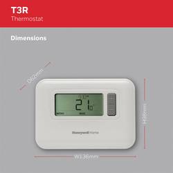 Honeywell Y3C710RFEU bezdrátový termostat Y3C710RFEU, denní program, týdenní program, 1 ks