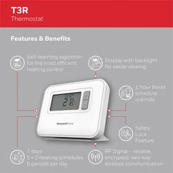 Honeywell Y3C710RFEU bezdrátový termostat Y3C710RFEU, denní program, týdenní program, 1 ks