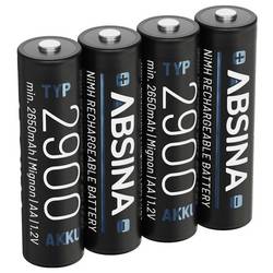 Absina akumulátor AA, Ni-MH, 1.2 V, 4 ks