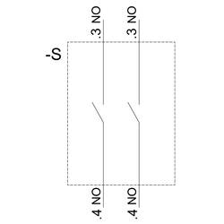 Siemens 3SU1500-1AA10-1NA0 držák pro 3 moduly 2 spínací kontakty 1 ks