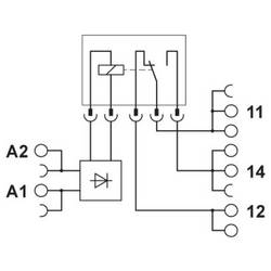 Phoenix Contact PLC-RPT-24DC/21HC/EX relé s rozhraním, 1 přepínací kontakt, 10 ks