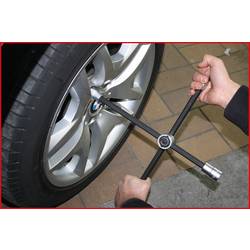 Křížový klíč na kolo s kluzným kloubem pro osobní vozy, 1/2„x17 x 19 x 21 mm KS Tools 518.1154