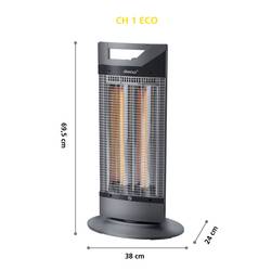 Steba CH 1 ECO infračervený zářič 500 W, 1000 W černá