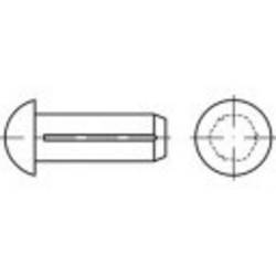 TOOLCRAFT TO-5386182 půlkulatý rýhovaný hřeb 2.5 mm ocel 500 ks