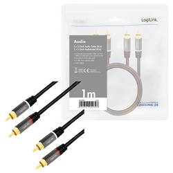 LogiLink CA1202 cinch audio kabel 1.0 m černá stíněný, barevně rozlišený